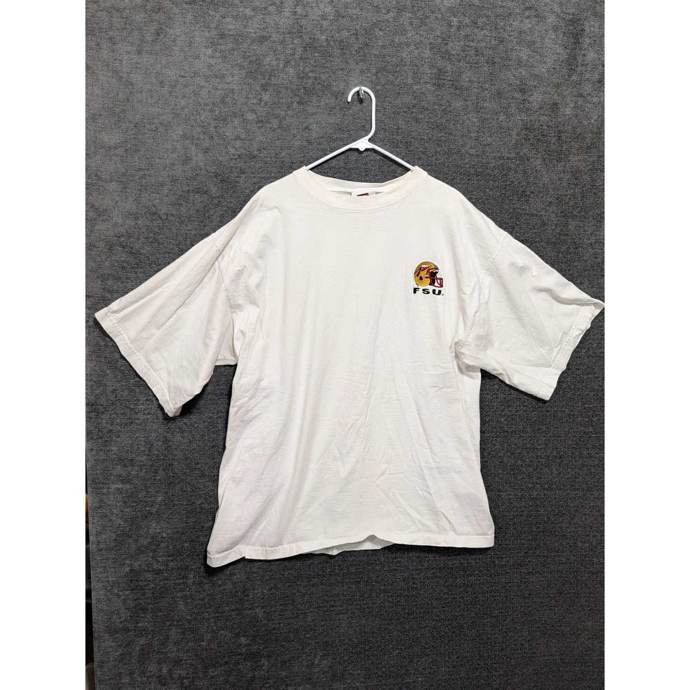 Vintage Team Edition Florida State FSU Seminoles T-Shirt White XXL Football Helm
